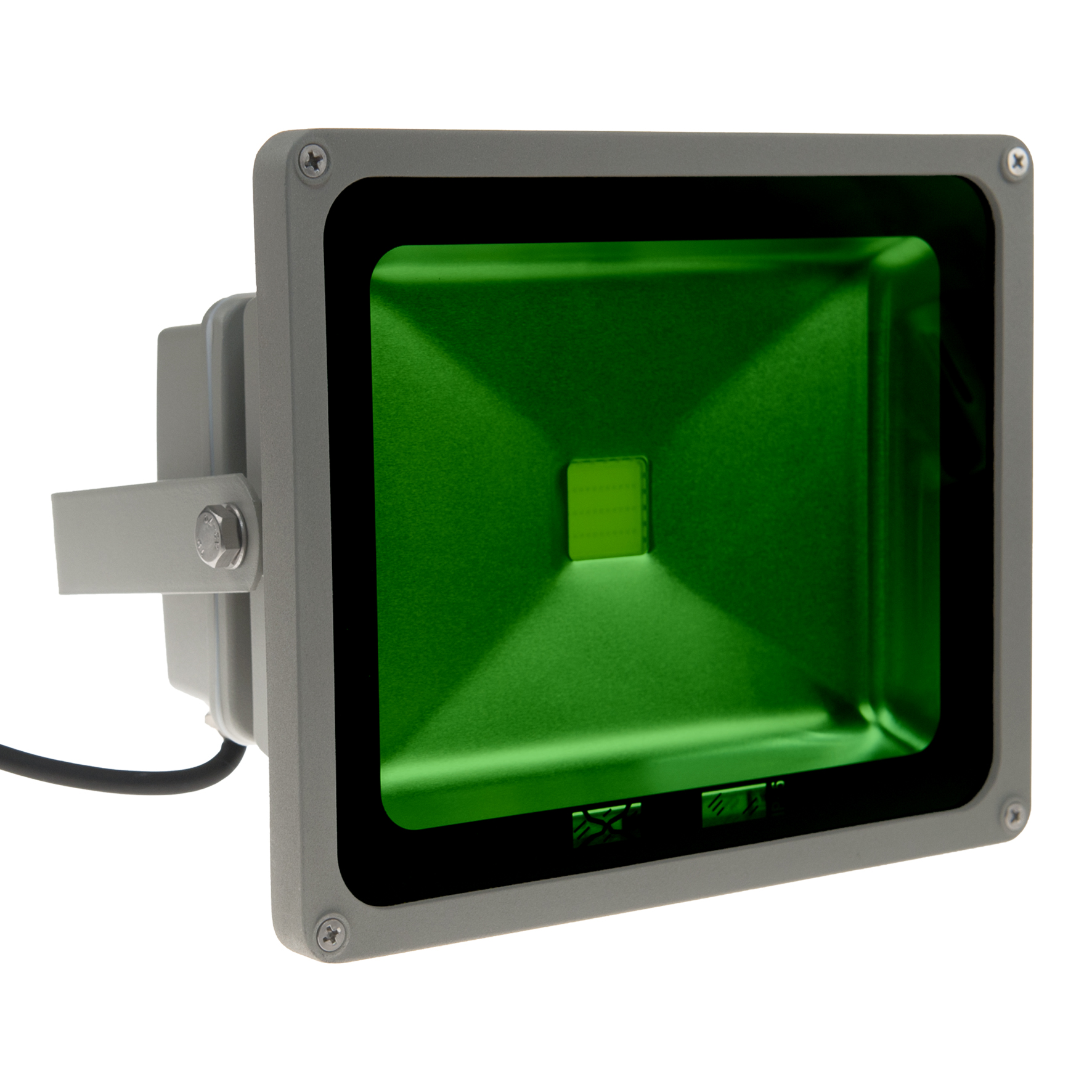 LED Floodlight Grey 100-240V 20W Green