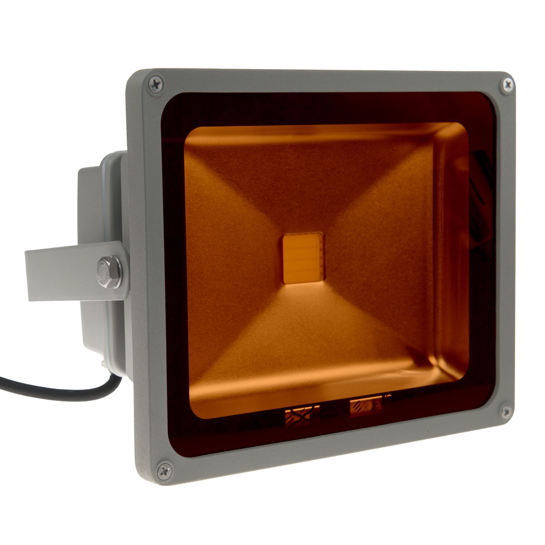 LED Floodlight Grey 100-240V 10W Orange