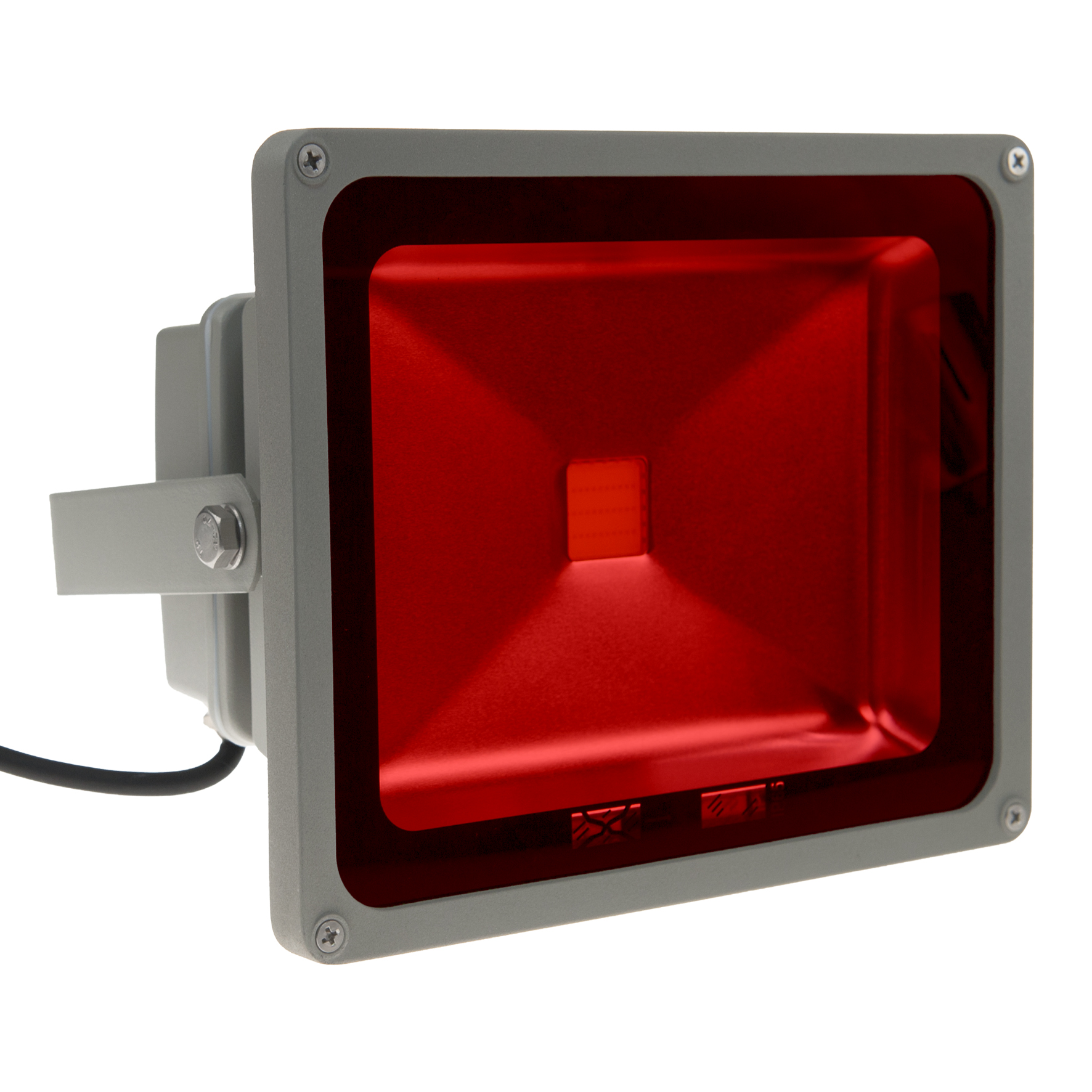 LED Floodlight Grey 100-240V 10W Red